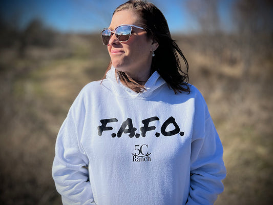 F.A.F.O. White Hoodie